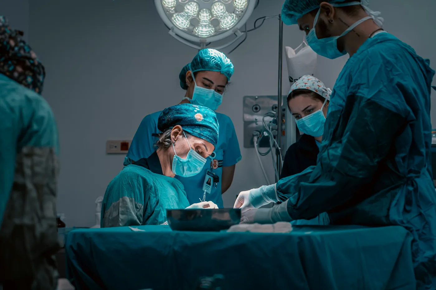 Surgical team in the operating room
